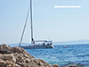 Makarska sail boat ramova beach